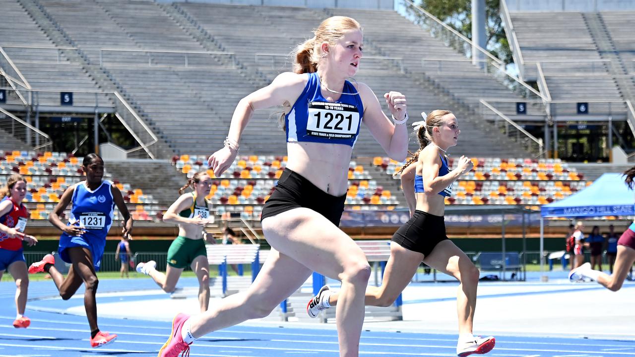 Queensland Representative School Sport track and field championships in Brisbane. Saturday October 12, 2024. Picture, John Gass