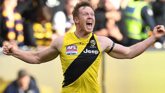 Jack Riewoldt is very, very excited about the Tigers. Picture: AAP