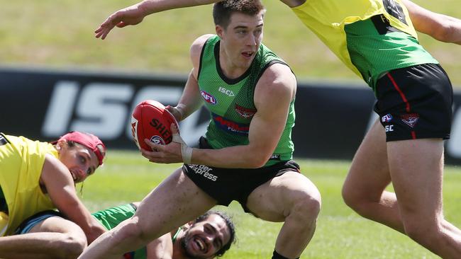 Merrett says he wants to kick more goals next year. Picture: Michael Klein