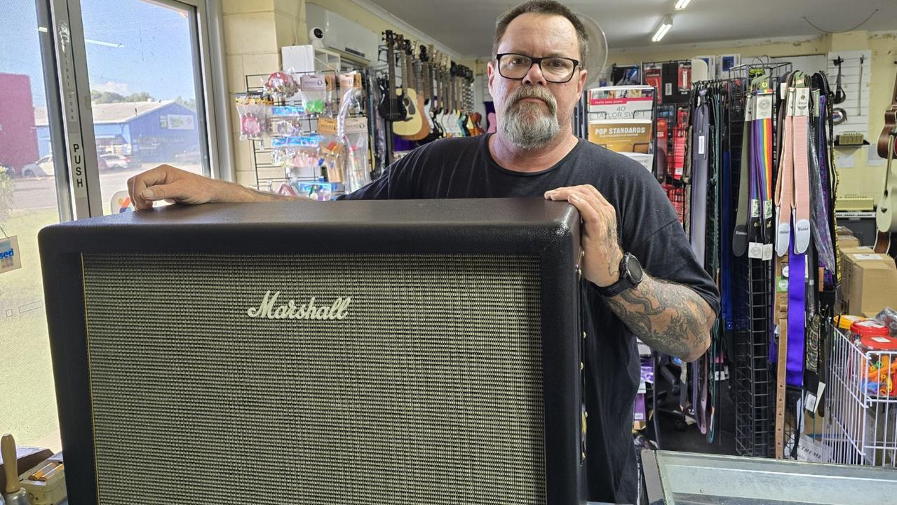 Troy Clacherty has also come to Josh's aid delivering a 2x12 Marshall Origin Cabinet so he can practice at home.