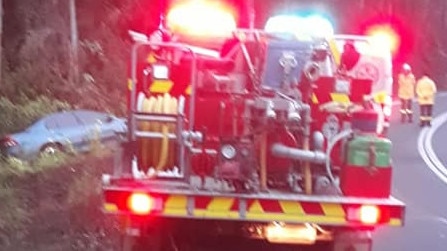 SOCIAL MEDIA IMAGE DISCUSS USE WITH YOUR EDITOR – Crews from Woodenbong Rural Fire Service were among the emergency workers who attended a car crash on Summerland Way early on Sunday morning, May 30, 2021.