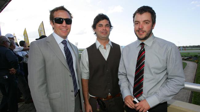 Trent Smith, Kurt Niesler and Heath Lawson in 2009. Picture: Brett Wortman