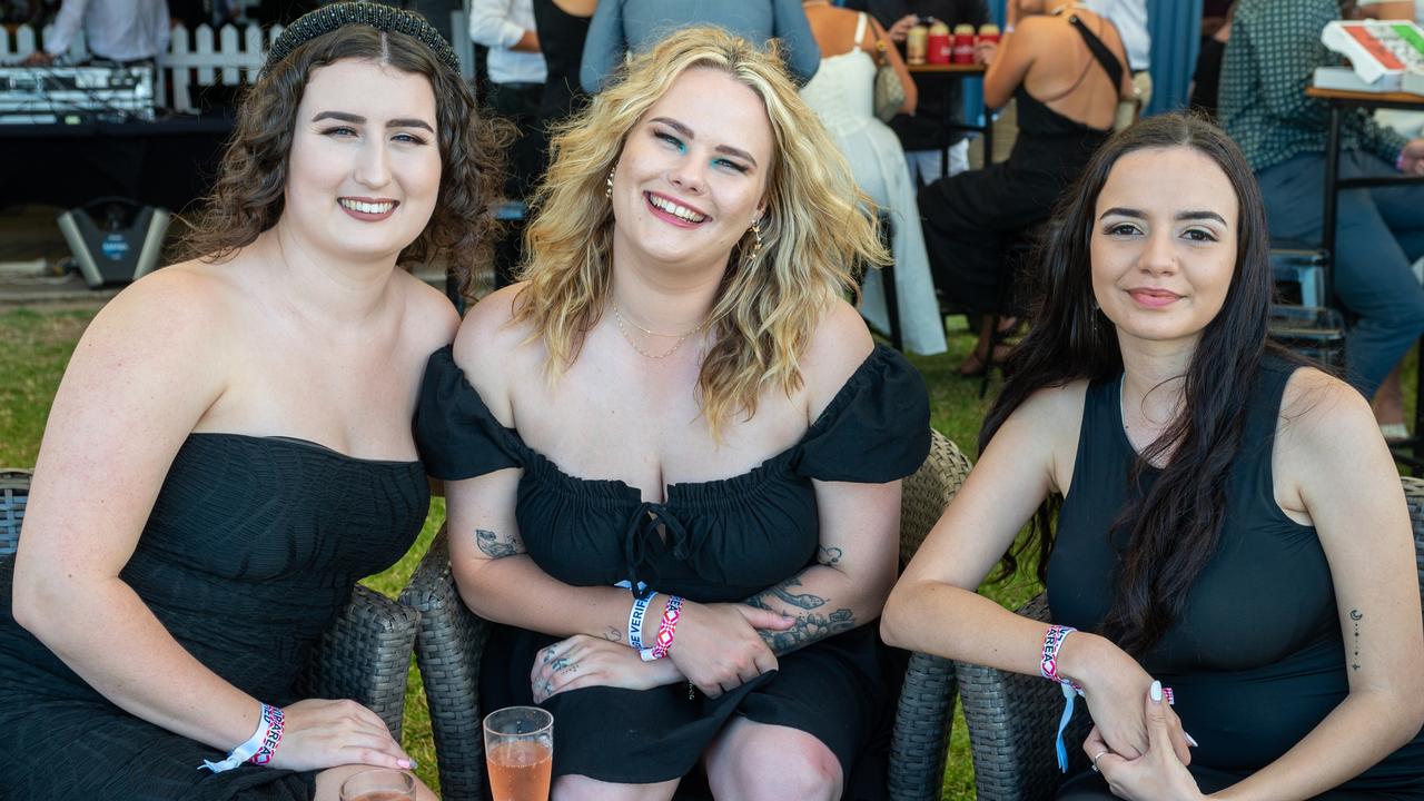 Lia Modrzynski, Lael allison and Anastasia Jerome at NQ Classic Derby Day Mackay Turf Club Saturday 30 September 2023 Picture: Michaela Harlow