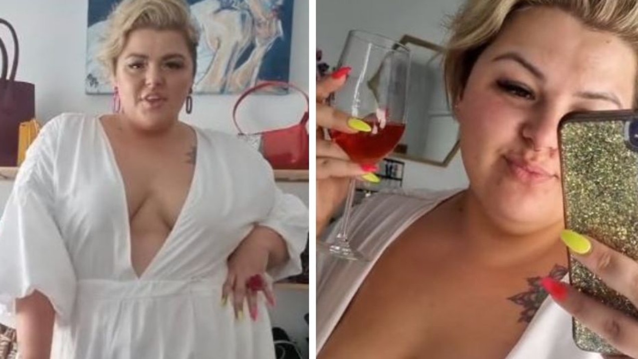 Melbourne model Lacey Christie defends wearing white dress to