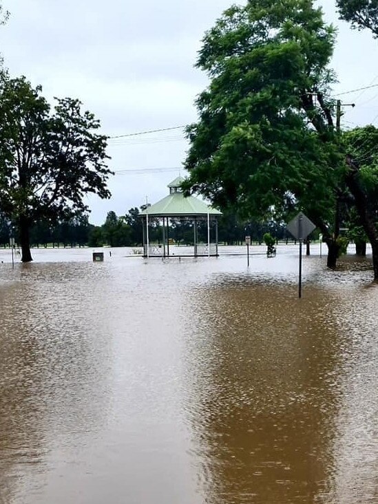 Flooding at Raymond Terrace. Picture: Facebook.