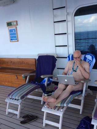 Mark Haskell Smith researching cruising naked.