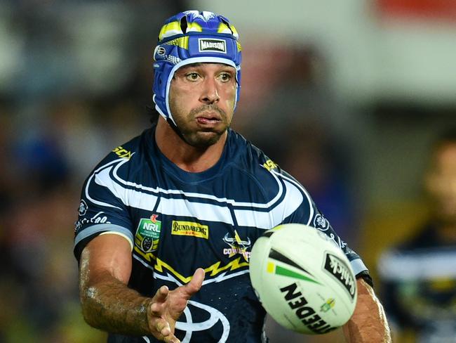 NRL Nth Qld Cowboys v Melbourne Storm at 1300Smiles Stadium in Townsville. Johnathan Thurston.