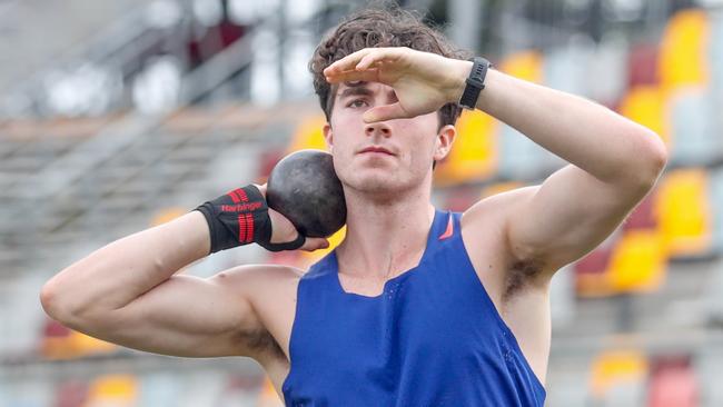 Action from the Queensland Athletics track and field championships at QSAC on Saturday March 15, 2025. Picture: Stephen Archer.