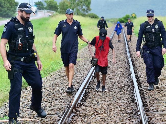 Police arrest two alleged juvenile offenders near Townsville.