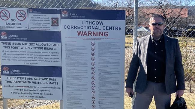 Lawyer Glen Kolomeitz outside Lithgow jail. Picture: Supplied