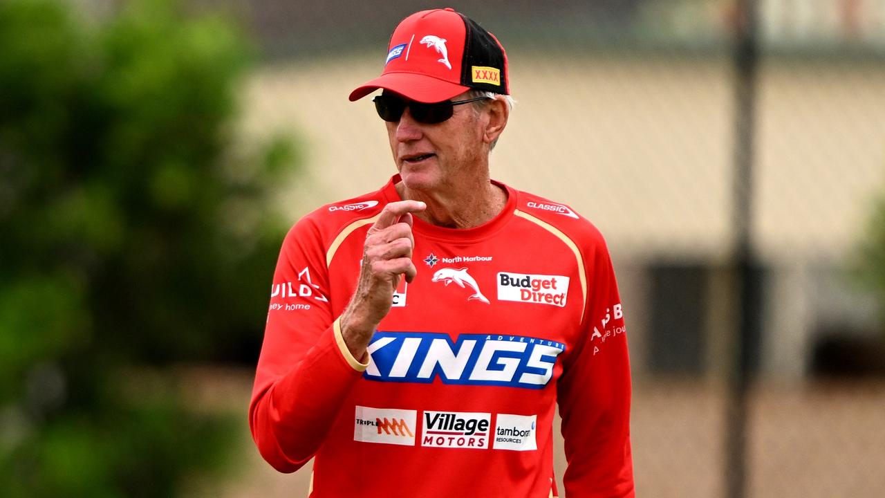 Dolphins coach Wayne Bennett has an interesting decision to make. Picture: Getty Images