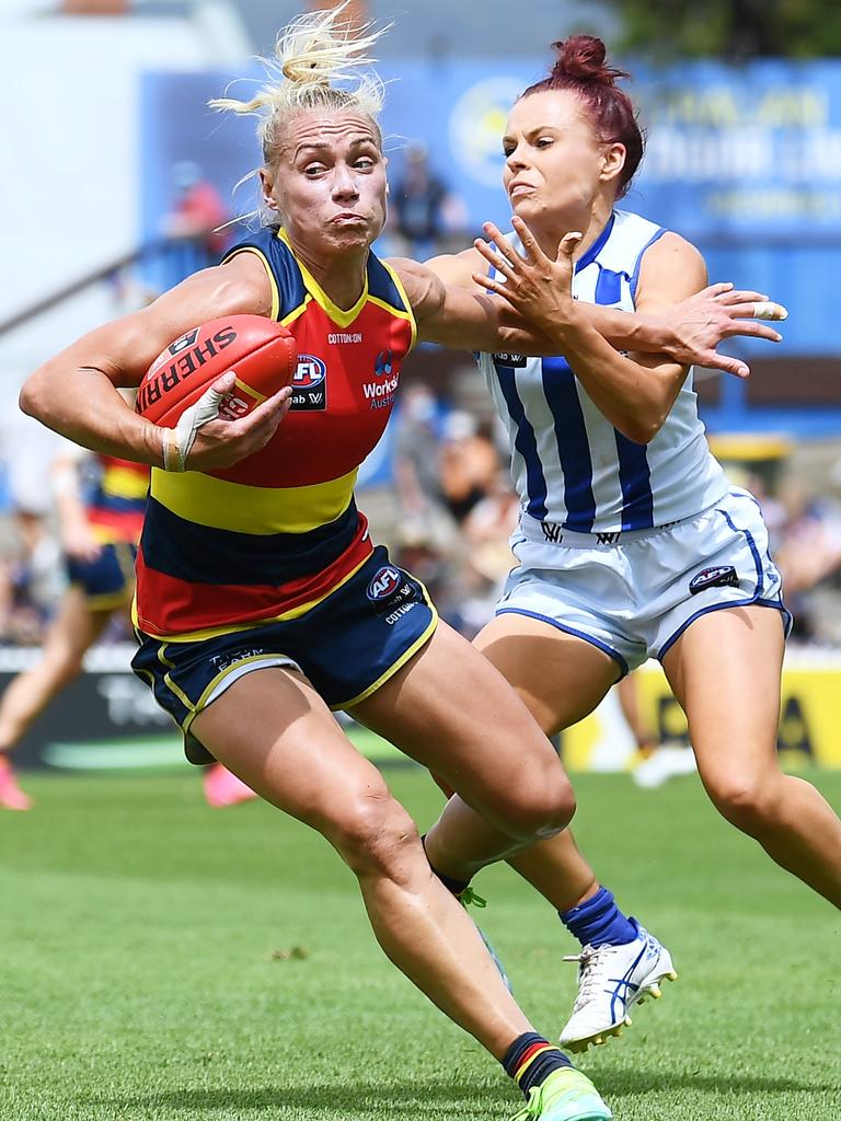 Phillips in action for the Crows in January, 2022. Picture: Getty Images