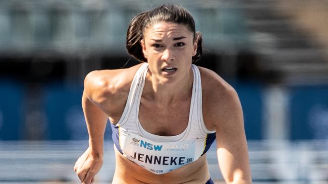 Michelle Jenneke from Dural in the hurdles.