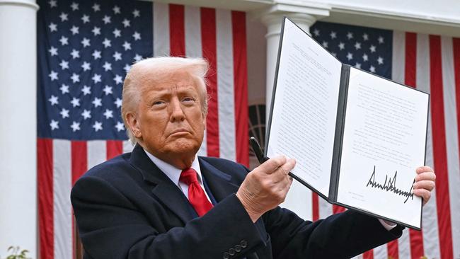 US President Donald Trump unveiled sweeping new tariffs on 