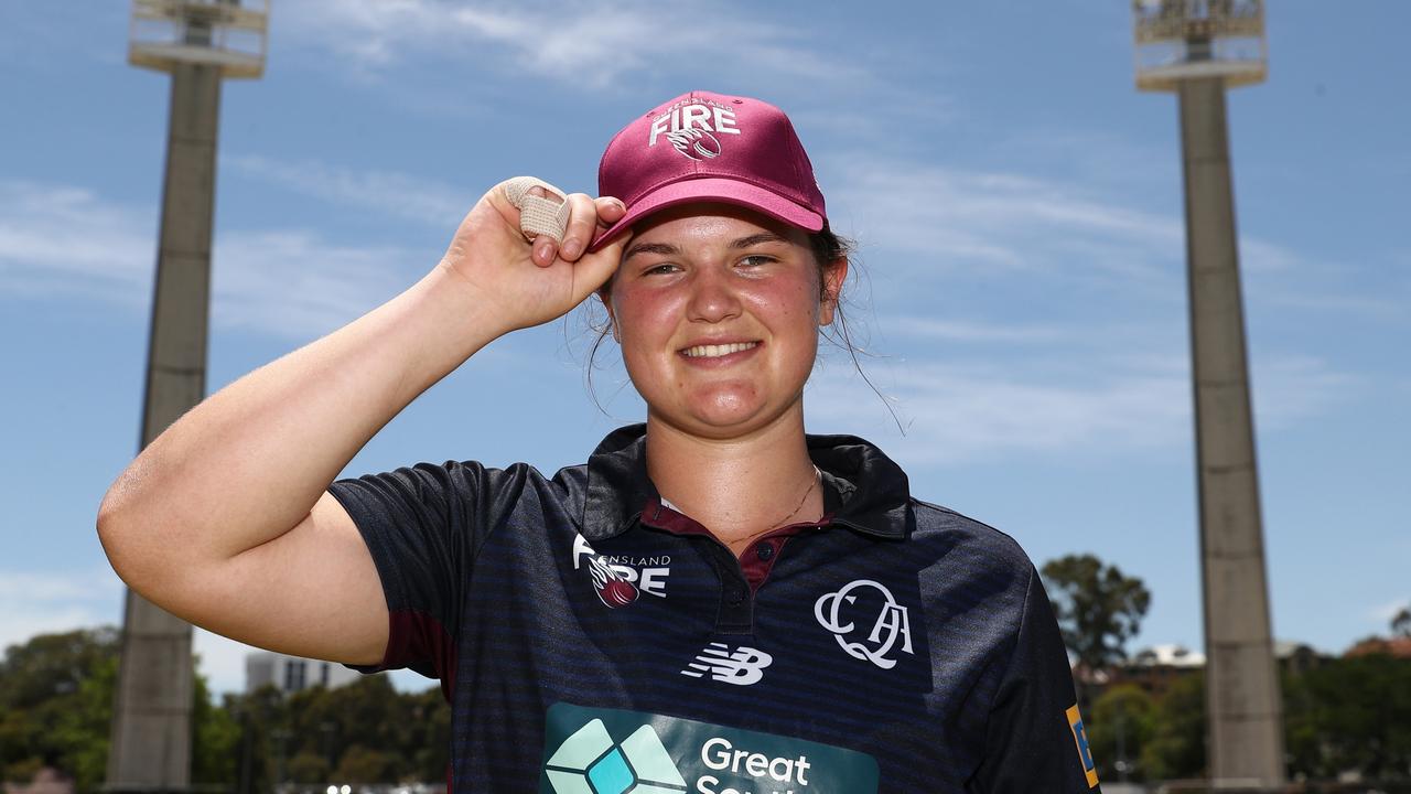 Ruth Johnston poses after receiving her Queensland cap. Photo: Will Russell/Getty Images