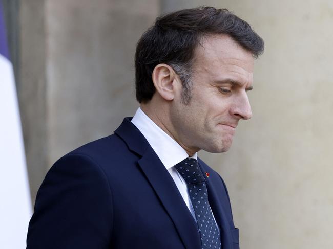 French President Emmanuel Macron has not held talks with Vladimir Putin since 2022. Picture: AFP