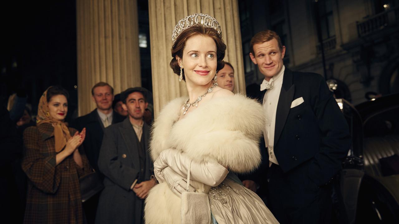 Claire Foy and Matt Smith in The Crown Season 1, Netflix. Picture: Robert Viglasky/Netflix