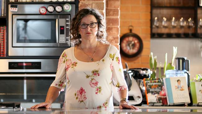 Julie Goodwin at her North Gosford kitchen. Picture: Troy Snook