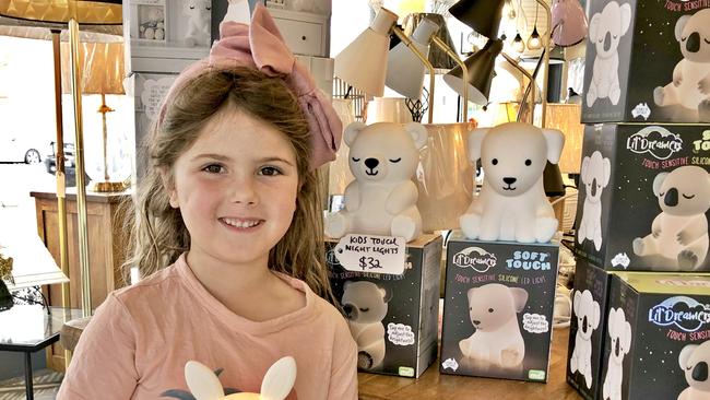 BRIGHT GIFTS: At Brightway Lighting, in-store expert Miss Lakey said for childrens' lamps she recommends their delightful range of animal night-lights. : Photo: Alison Paterson