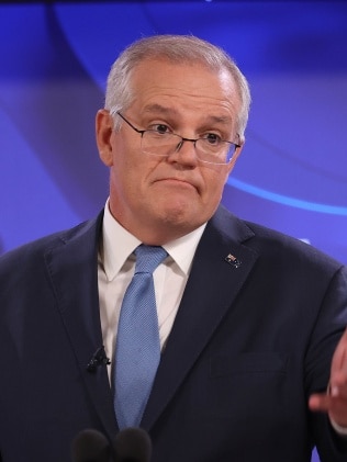 Prime Minister Scott Morrison rejected suggestions the texts were leaked from within his Cabinet. Picture: NCA