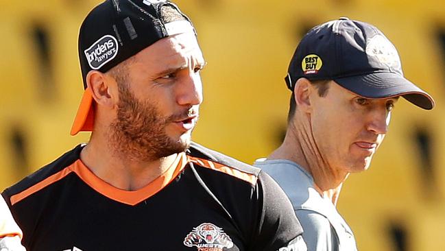 Robbie Farah and coach Jason Taylor will add extra fire to Wests v Souths. Photo: Gregg Porteous