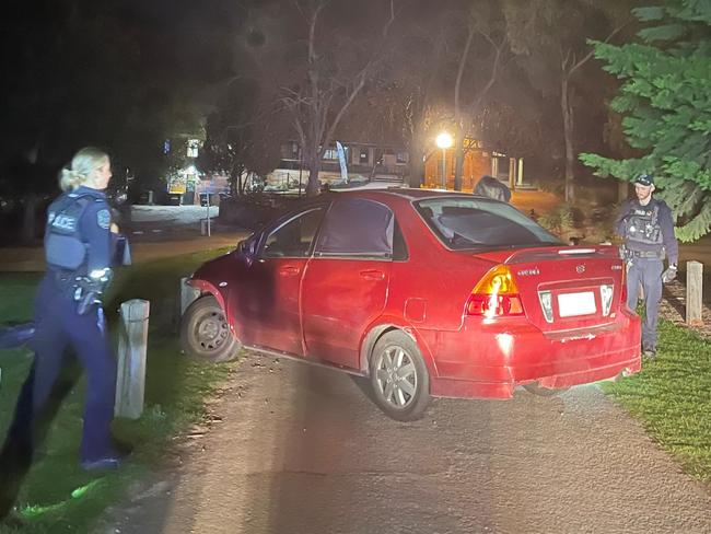 A drunk driver has crashed into a golf course in Adelaide's north. Picture: SA Police