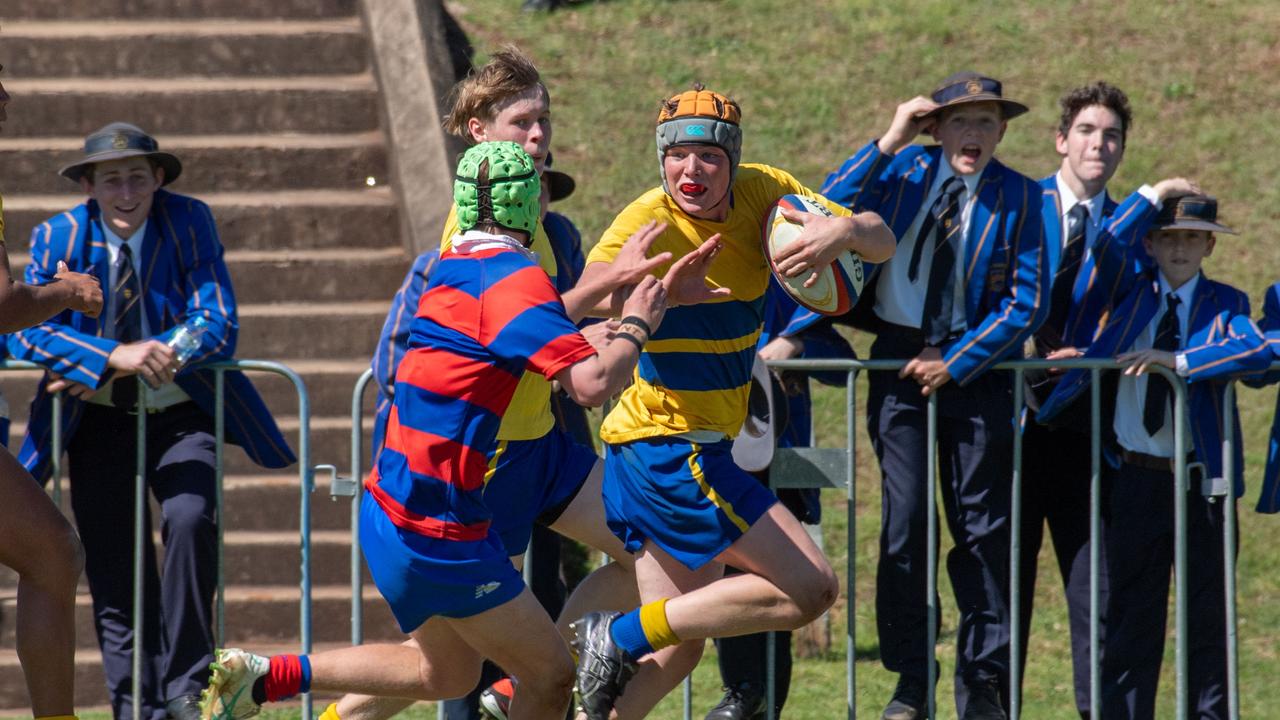 Downlands 16A vs TGS 16A. 2024 O'Callaghan Cup day at Downlands College. Photo by Nev Madsen