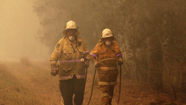 Last weekend, Scott Morrison called up 3,000 reservists to help fight bushfires sweeping the east Coast of Australia. Picture: AP/Rick Rycroft