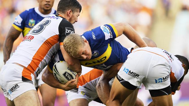 The Tigers had too much bite for the Eels. (Brett Hemmings/Getty Images)