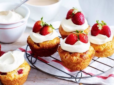 MStrawberry scone cakes.