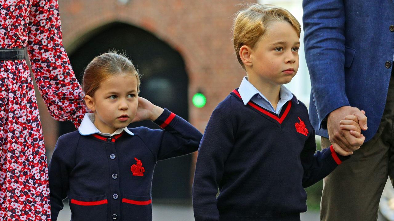 Princess Charlotte, Prince George and Prince Louis all live relatively press-free lives. Picture: Aaron Chown/POOL/AFP