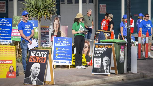 ADELAIDE, AUSTRALIA - NewsWire Photos -APRIL 24, 2025: Early voting stations.The Seat of Boothby at Brighton surf club. Picture: NewsWire / Roy VanDerVegt