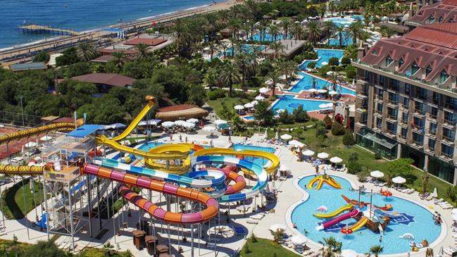 The water slides and pool at the Nashira hotel will probably remain empty. Picture; Nashira hotel.