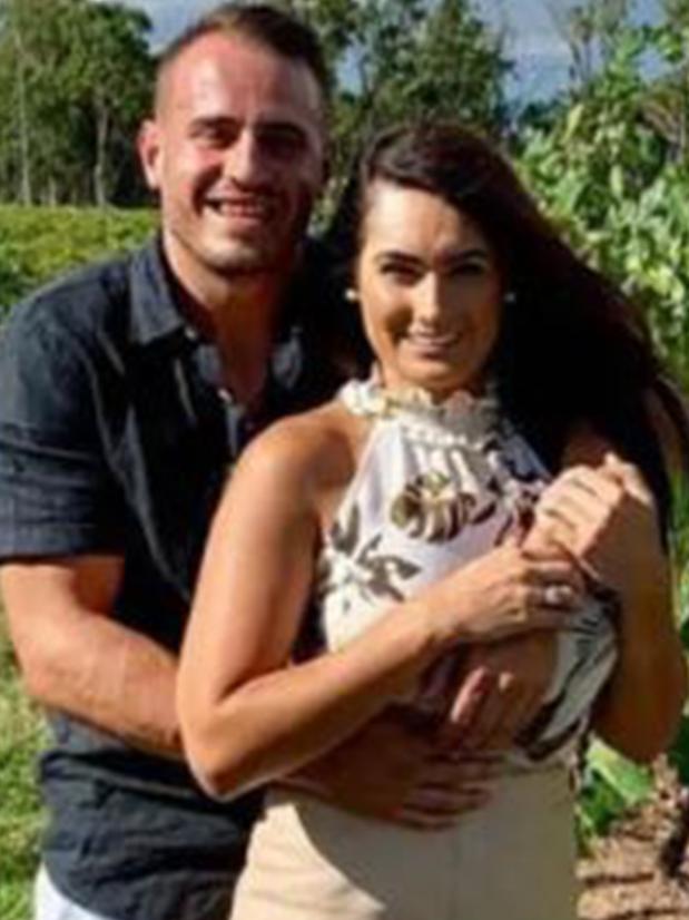 NRL player Josh Reynolds and his ex-partner Arabella Del Busso.