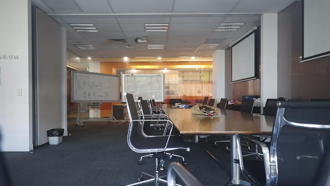 Empty offices in Melbourne’s Docklands. Picture: Alex Coppel