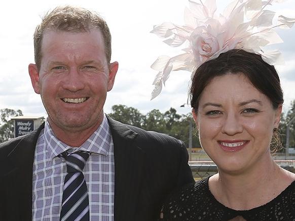 L-R Jenny Bidgood, Glen Kelly and Nikki Kelly at the Girls Grammar Rockhampton Race Day.