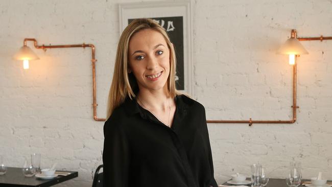 Jessica Martin who is the Australian Training Awards Ambassador and represented Australia in Restaurant Service at 2013 WorldSkills International Competition in Leipzig, Germany. Pictured at her workplace, Chinese restaurant Master, in Surry Hills.