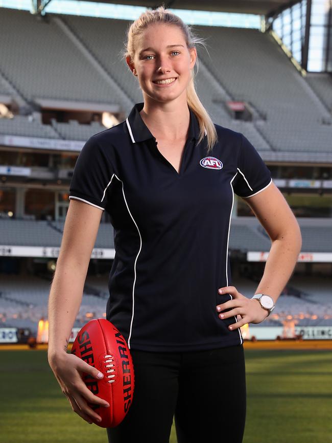 Tayla Harris will play for Brisbane. Picture: Alex Coppel.
