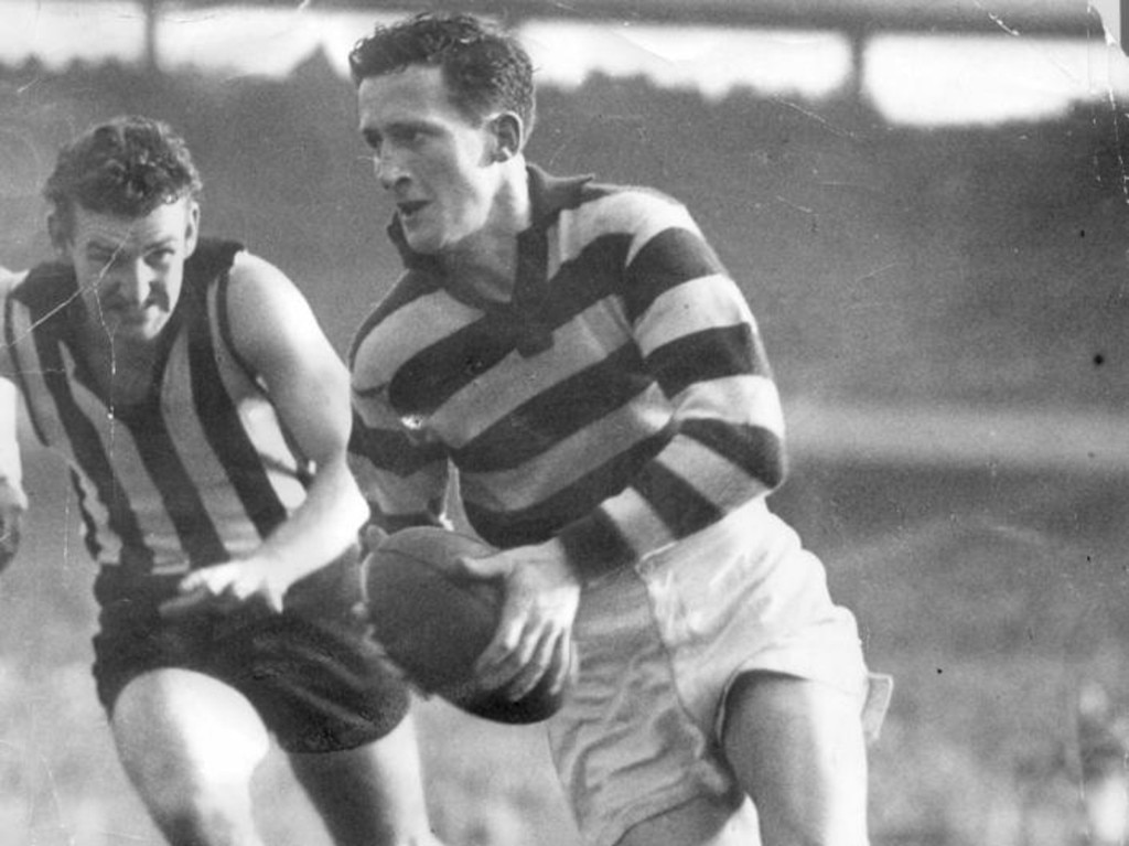 George Goninon kicked 11 against the Pies in the 1951 semi-final. Picture: Bob Gartland Collection.