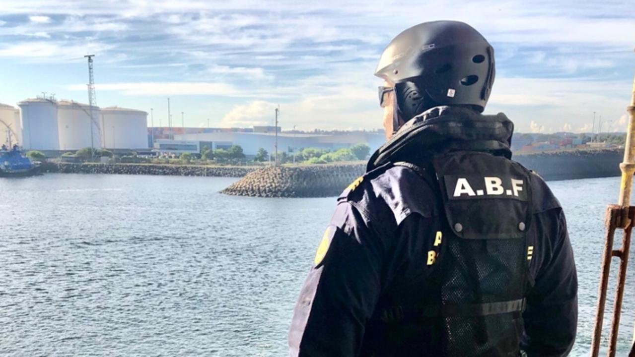 Australia Border Force personnel during Operation Jardena. Supplied: ABF