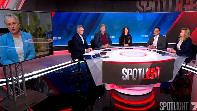 Former Queensland Premier Annastacia Palaszczuk leads a panel of experts who were directly involved in Australia’s pandemic response on 7News Spotlight program. Picture: 7News