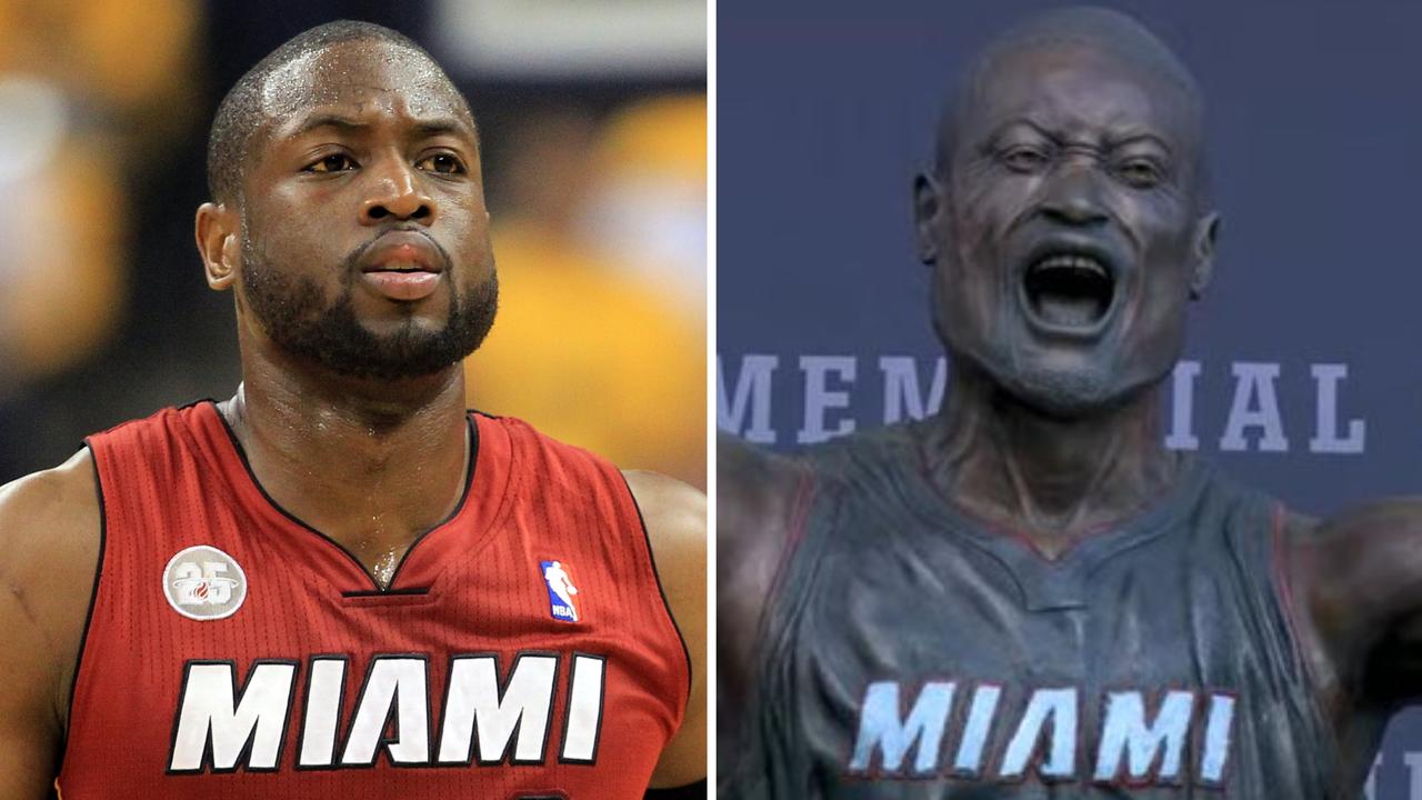 It was a day that Dwyane Wade won’t soon forget as a statue of him was unveiled outside Kaseya Center in Miami.