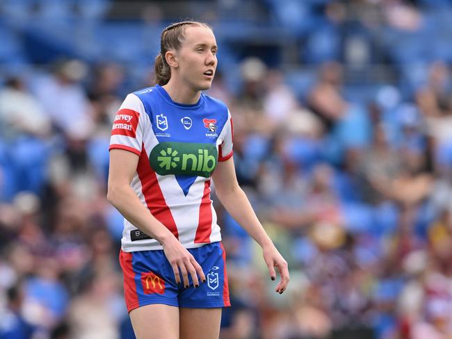 Tamika Upton has opened up on the tragic reason why she left the Newcastle Knights. Picture: NRL Imagery