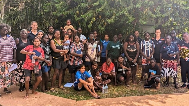 Tiwi Islands Women's Footy has seen a massive surge in their inaugural season. Picture: AFLNT Media