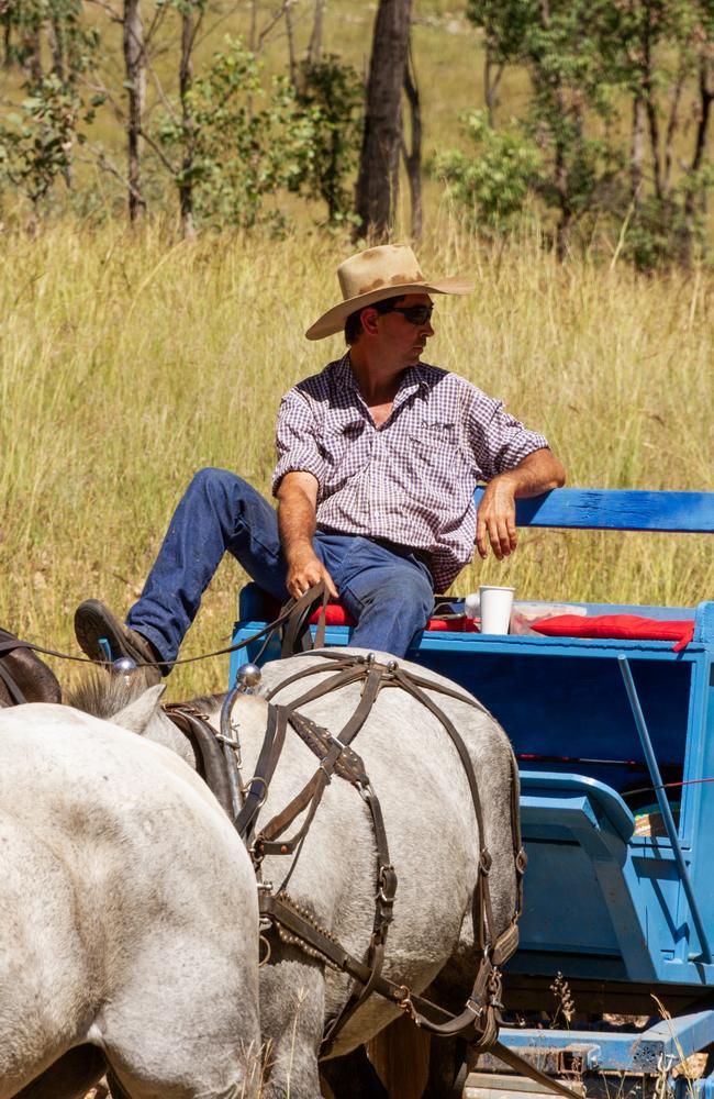 Dray driver Brendan has mastered the fine art of guiding multiple horses at once across some challenging terrain.