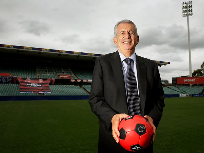 Paul Lederer, owner of the Western Sydney Wanderers, at Pirtek Stadium, Parramatta. pic mark evans