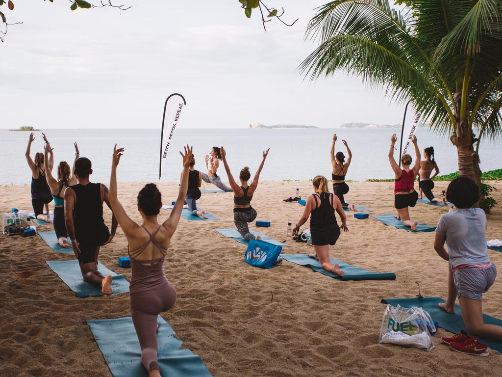 Yoga on the beach. Picture: W Hotels