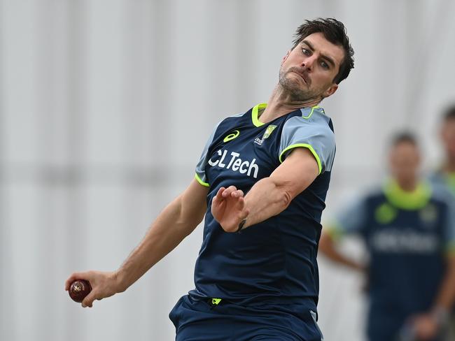 Pat Cummins training ahead of the WTC final. Photo by Philip Brown/Getty Images.
