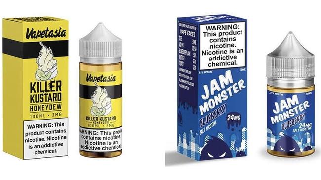 Vaping liquid in special flavours.