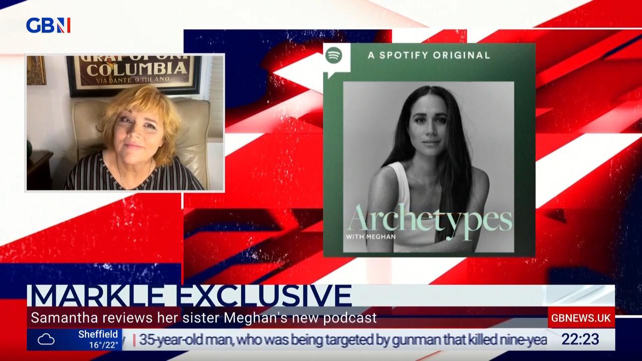 Meghan Markle’s half-sister Samantha. Picture: GB News/Flash